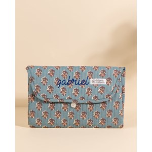 Matelas à langer de voyage wulan lys bleu jean