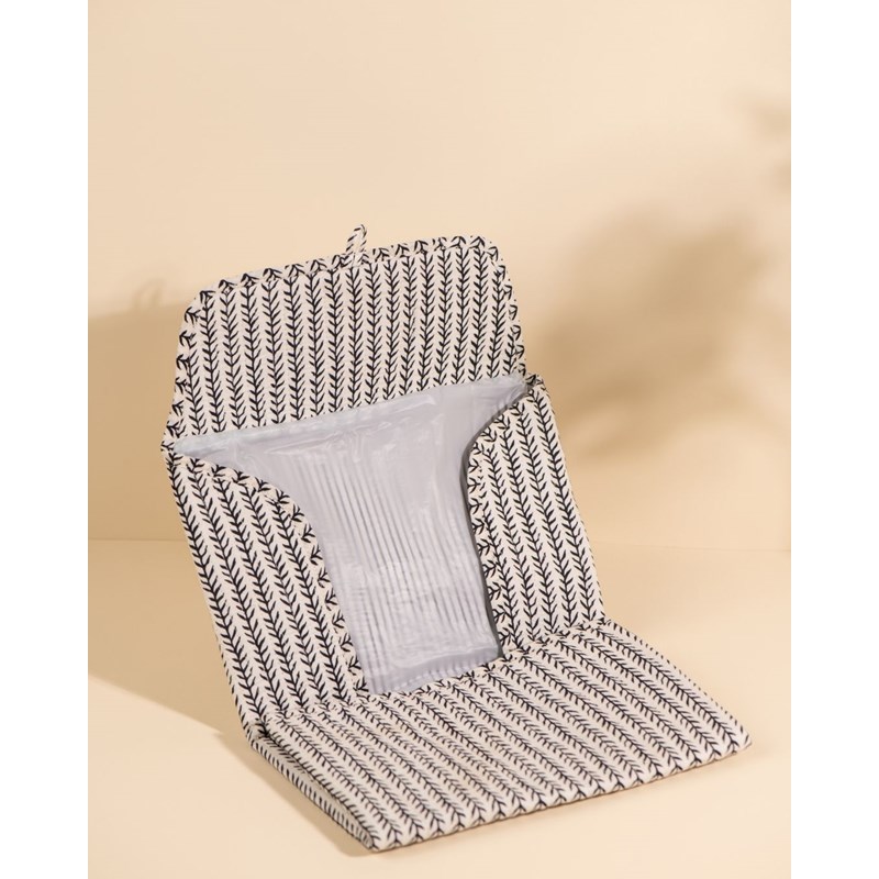 Couverture de carnet noi light kaki floral