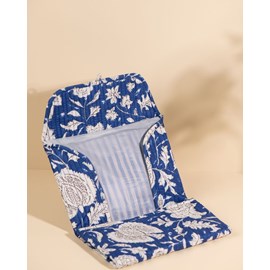 Couverture de carnet noi lys bleu jean