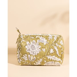 Trousse de toilette banita light kaki floral