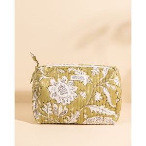 Trousse de toilette banita light kaki floral