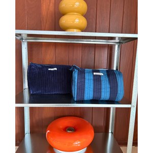 Trousse de toilette banita velours bleu nuit