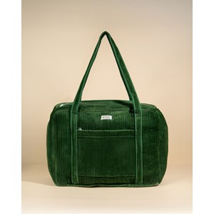 Sac week-end ou à langer lola velours emeraude