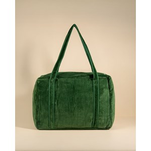Sac week-end ou à langer lola velours emeraude