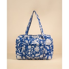 Sac week-end ou à langer lola bleu impérial floral