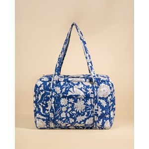 Sac week-end ou à langer lola bleu impérial floral