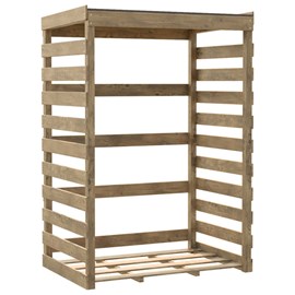 Abri buches bois 120x82x174cm