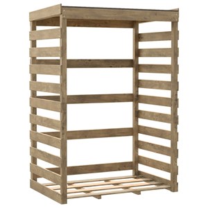 Abri buches bois 120x82x174cm