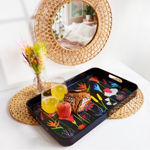 Plateau de service  noir