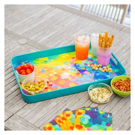 Plateau de service  multicolore