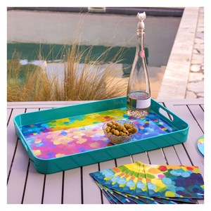 Plateau de service  multicolore