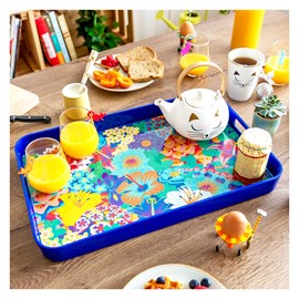 Plateau de service  bleu