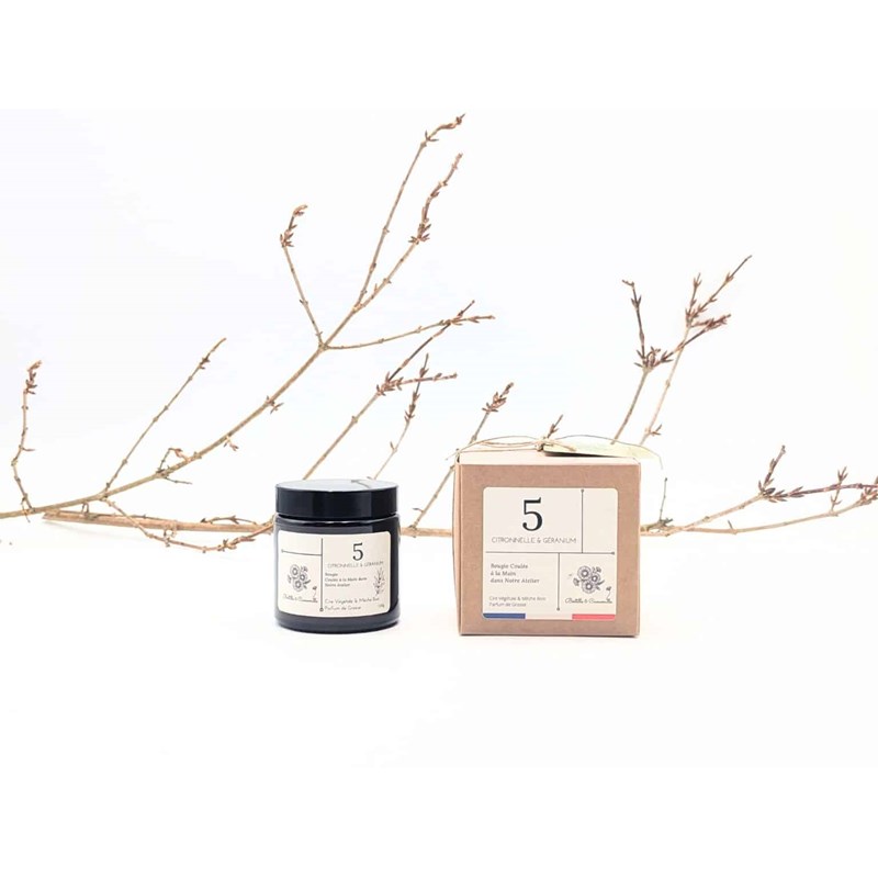 Bougie apothicaire 100g citronnelle géranium 5