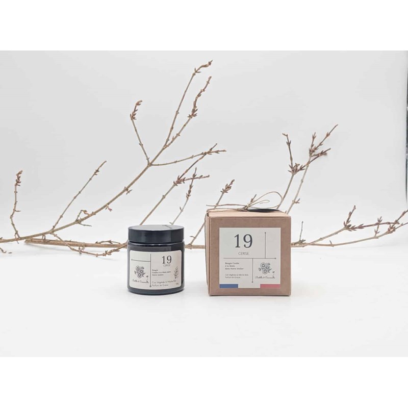 Bougie apothicaire 100g cerise 19