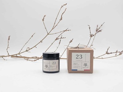 Bougie apothicaire 100g fleur de lin 23