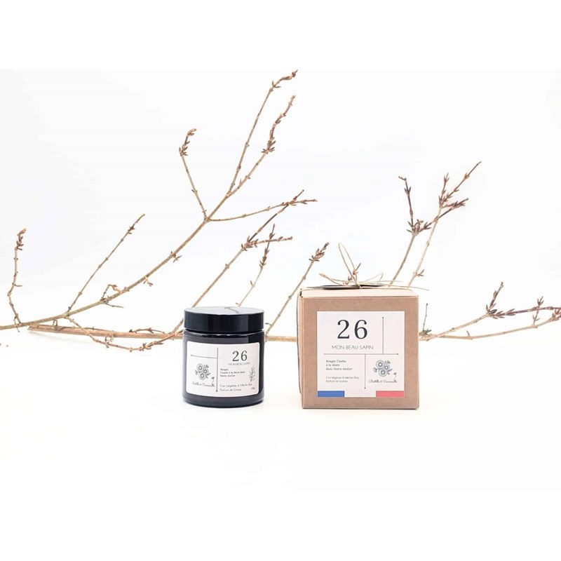 Bertille & Camomille - Bougie apothicaire 100g mon beau sapin 26