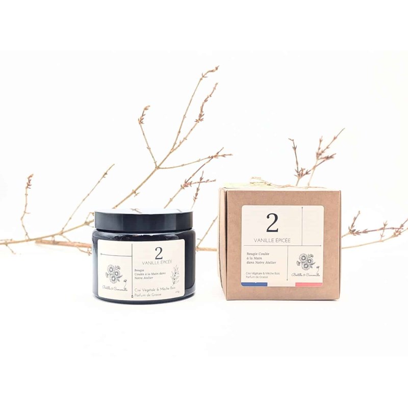 Bougie apothicaire 470g vanille épicée 2