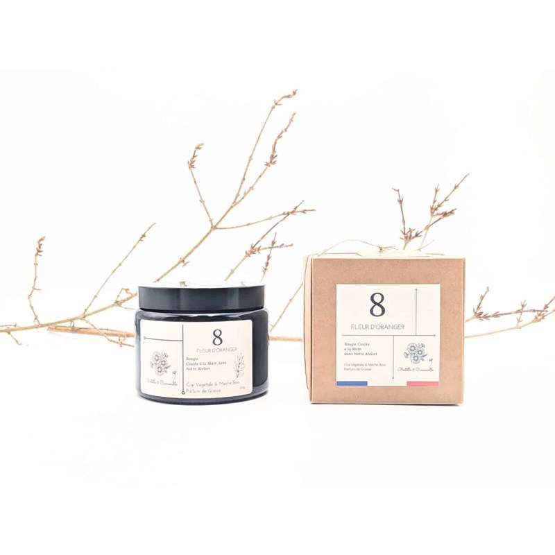 Bougie apothicaire 470g fleur d'oranger 8