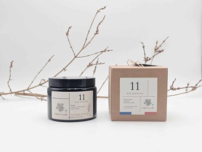 Bougie apothicaire 470g rose ancienne 11