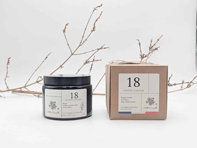 Bougie apothicaire 470g pomme d'amour 18