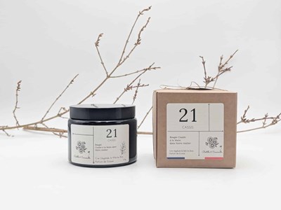 Bougie apothicaire 470g cassis 21