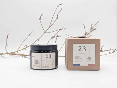 Bougie apothicaire 470g fleur de lin 23
