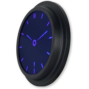 Horloge murale digitale led 35,5 cm - éclairage bleu moderne et silencieux