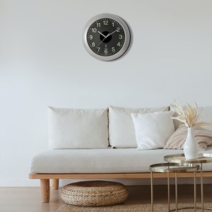 Fishtec - horloge murale analogique solaire et radio-pilotée - grands