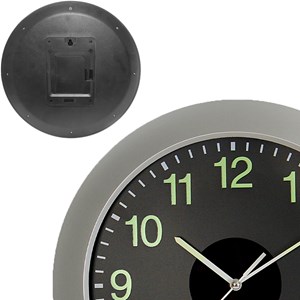 Fishtec - horloge murale analogique solaire et radio-pilotée - grands