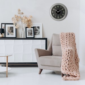 Fishtec - horloge murale analogique solaire et radio-pilotée - grands