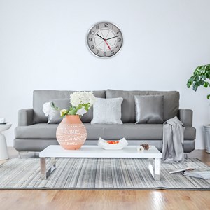 Horloge murale jour et heure grande lisibilité