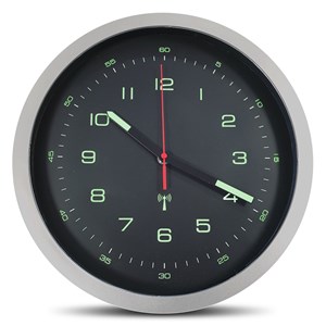 Horloge murale style compteur phosphorescente