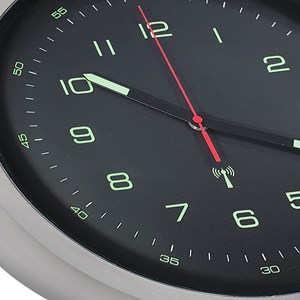 Horloge murale style compteur phosphorescente