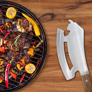 Couteau de chef taurus lame acier inox 30cr13 manche bois massif