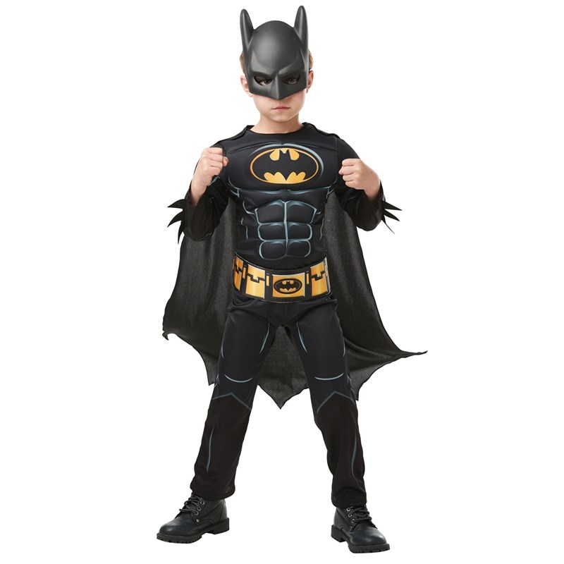 Déguisement batman avec muscles 7-8 ans