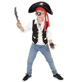 Top et accessoires pirate 5-8 ans