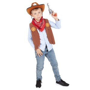Top et accessoires cowboy 5-8 ans