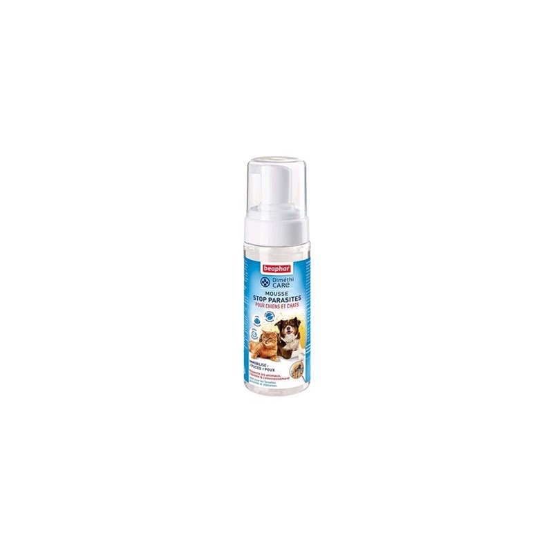 Dimethicare stop parasite mousse chien chat - beaphar