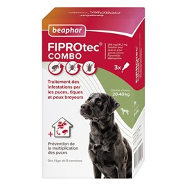 Fiprotec combo chien m (10-20 kg) - beaphar