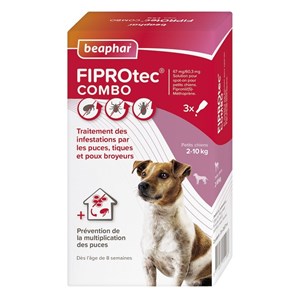 Fiprotec combo chien s (2-10 kg) - beaphar