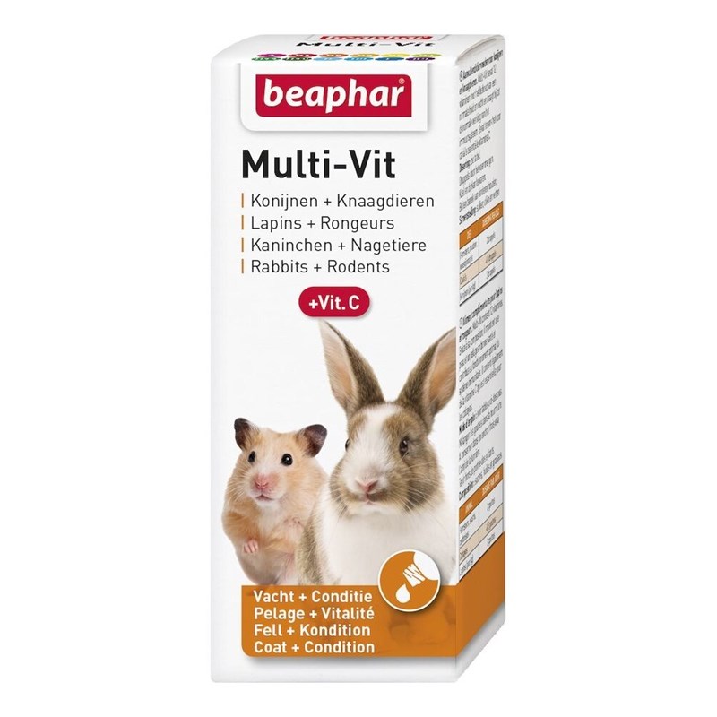 Complément alimentaire rongeurs et lapins - multi vitamines - beaphar