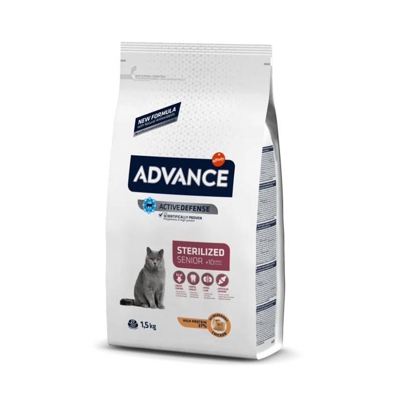 Advance - Croquettes chat senior sterilized + 10 ans - advance