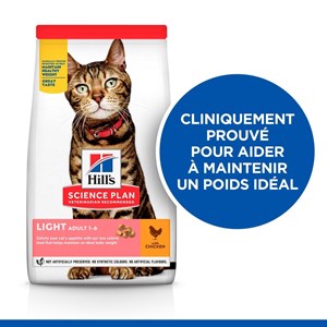 Croquettes chat science plan adult light poulet - hill's