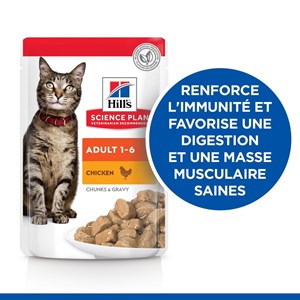 Patee chat science plan adult mixte (sachet) - hill's