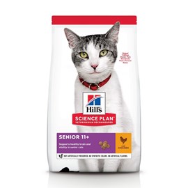Croquettes chat science plan adult senior 11+ poulet - hill's
