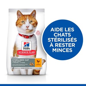 Croquettes chat science plan sterilised young adult poulet - hill's