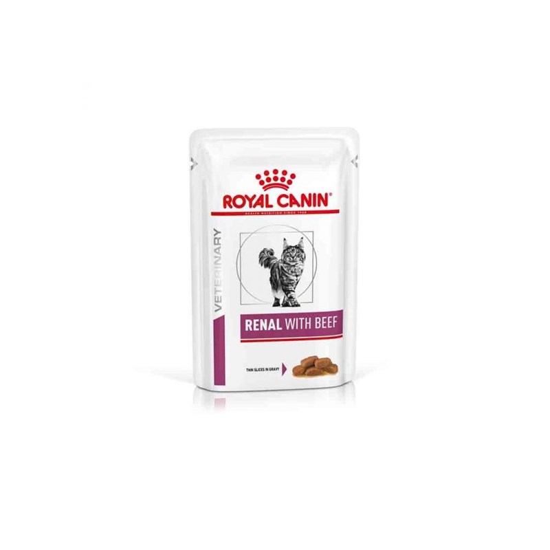 Royal Canin - Patée chat veterinary cat renal boeuf - royal canin