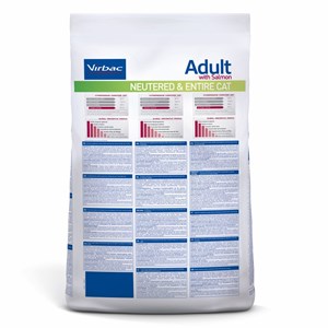 Croquettes chat veterinary hpm cat adult neutered & entire saumon - virbac