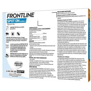 Frontline spot on chien s (2-10 kg) -  boehringer