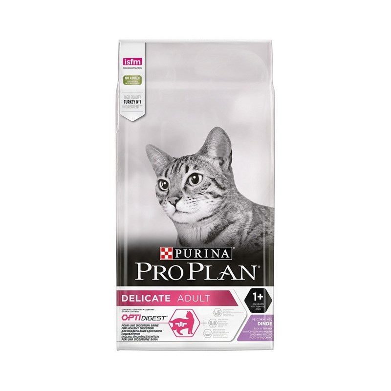 Proplan - Croquettes chat delicate adult avec optidigest dinde - purina proplan